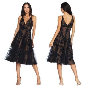 Dress the Population Courtney Dress Black/Nude